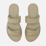 Sandalia plana veronica de sintético para mujer - Nude