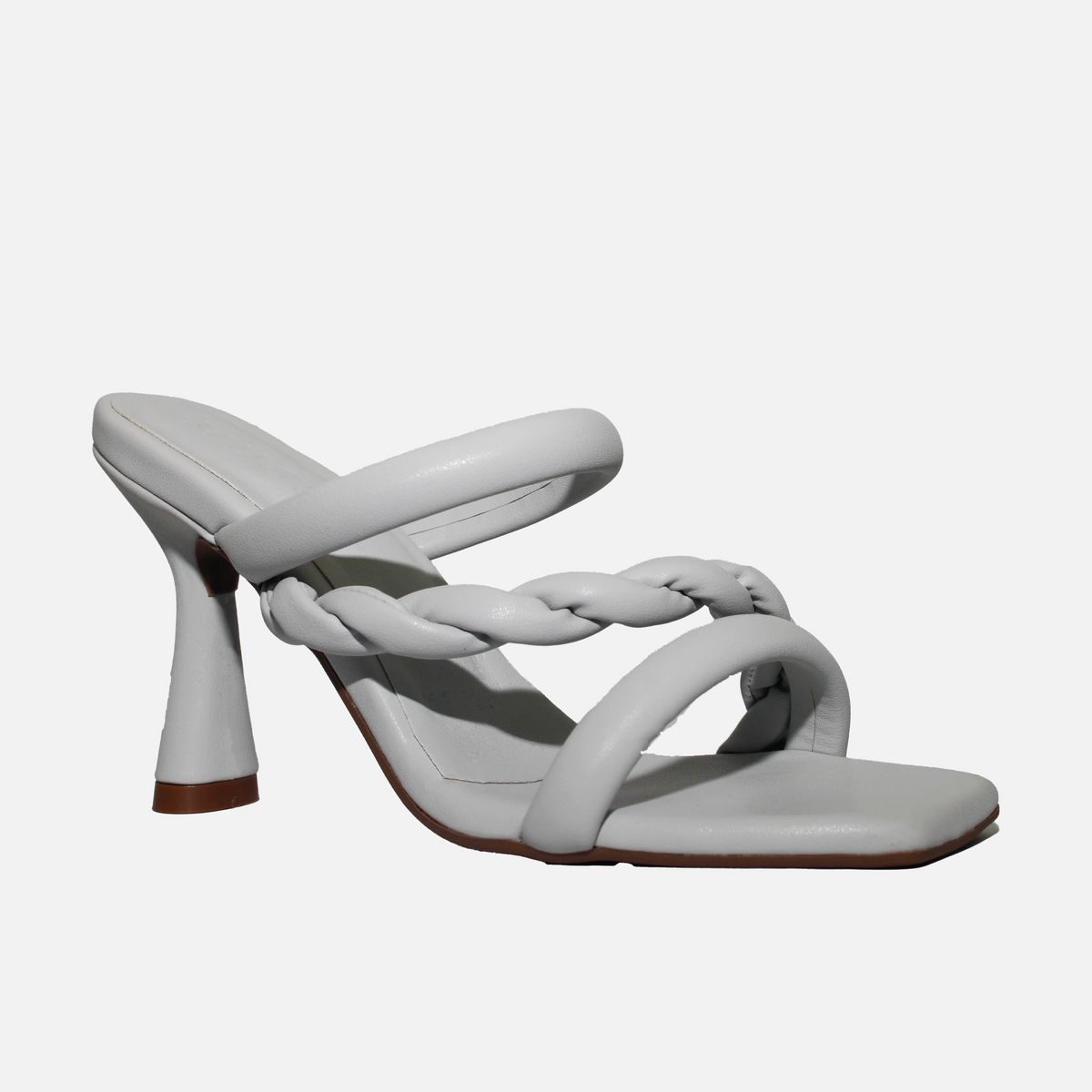 Sandalia tacon jasmine de sintético para mujer - Gris
