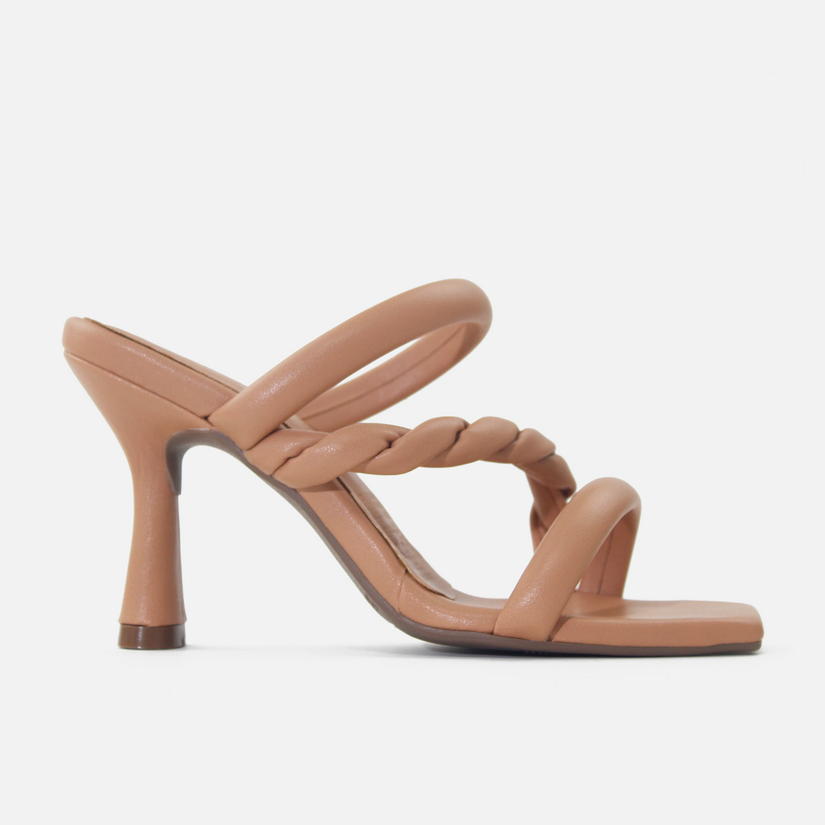 Sandalia tacon jasmine de sintético para mujer - Miel