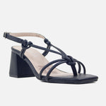 Sandalia tacon coral de sintético para mujer - Negro