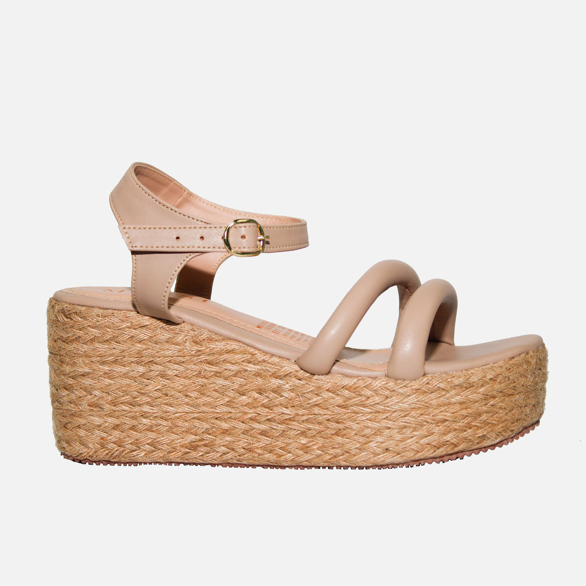 Sandalia plataforma alegria de sintético para mujer - Taupe