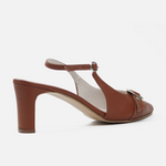 Tacones nube de cuero para mujer - Miel