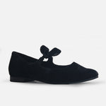 Baleta plana aura de sintético para mujer - Negro
