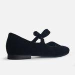 Baleta plana aura de sintético para mujer - Negro