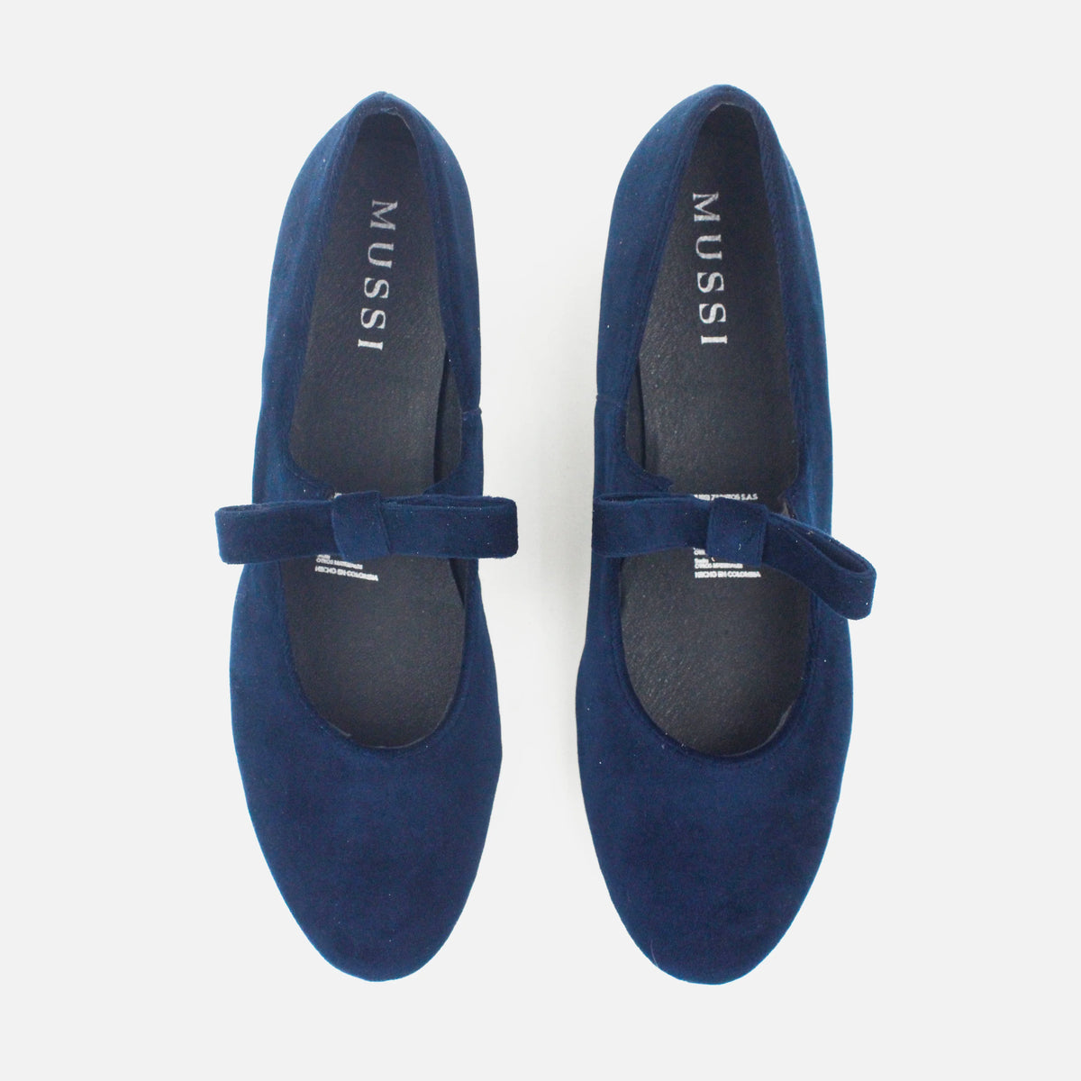 Baleta plana aura de sintético para mujer - Azul