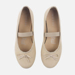 Baleta plana sole de sintético para mujer - Beige