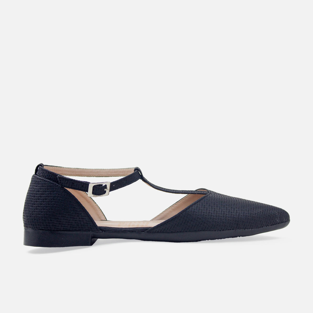 Baleta destalonada mia de sintético para mujer - Negro