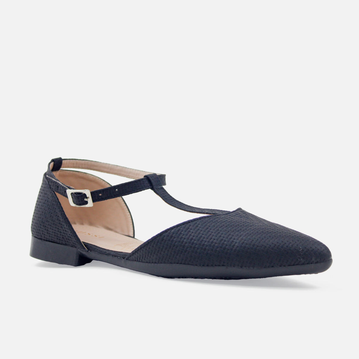 Baleta destalonada mia de sintético para mujer - Negro