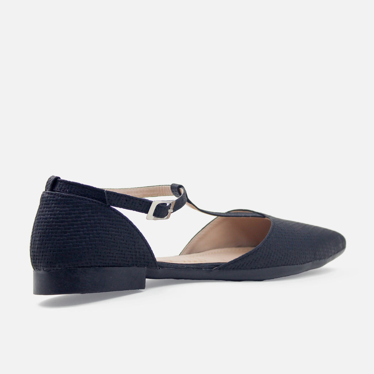 Baleta destalonada mia de sintético para mujer - Negro