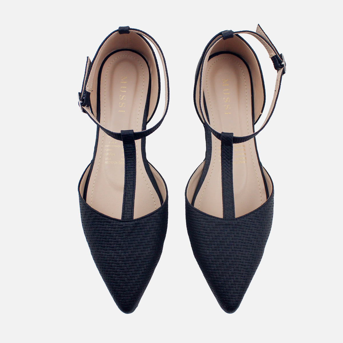 Baleta destalonada mia de sintético para mujer - Negro