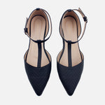 Baleta destalonada mia de sintético para mujer - Negro