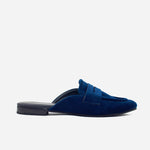 Zueco plano nina de sintético para mujer - Azul
