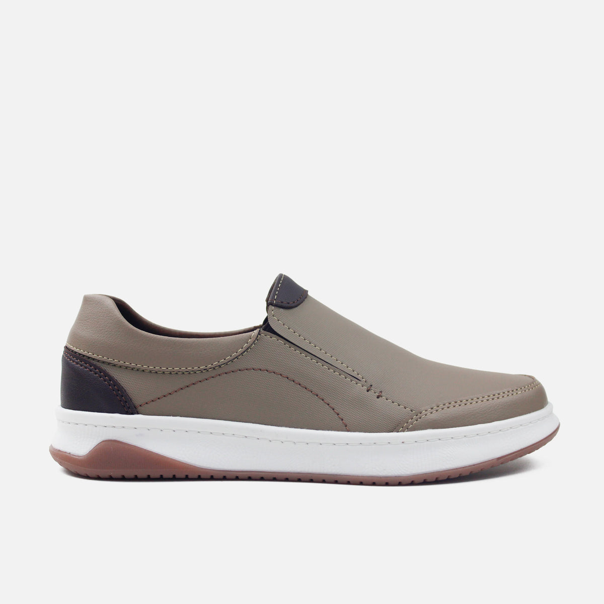 Tenis silvio de sintético para hombre - Almendra
