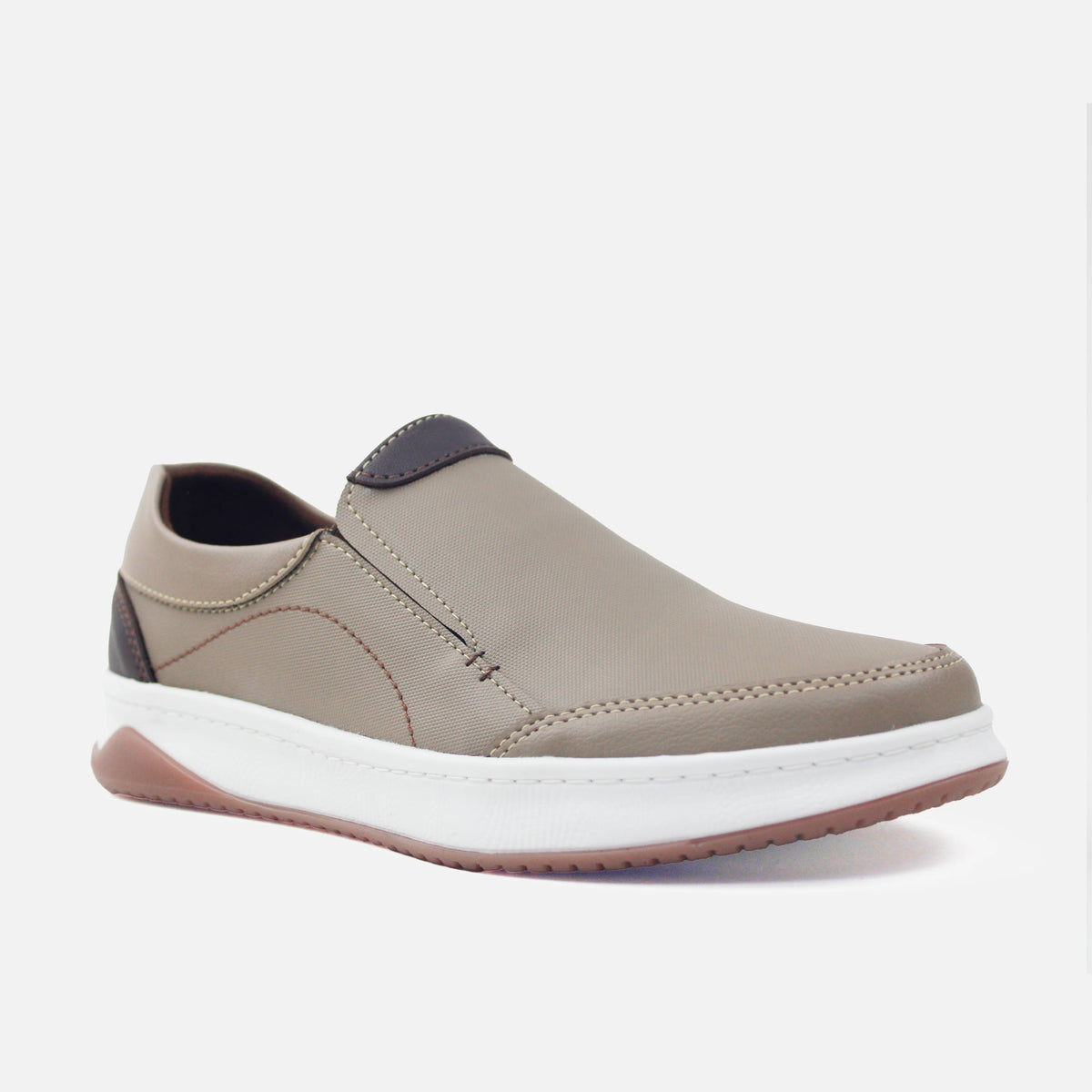 Tenis silvio de sintético para hombre - Almendra