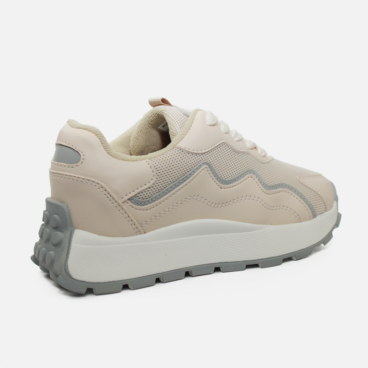 Tenis elvia de sintético para mujer - Gris