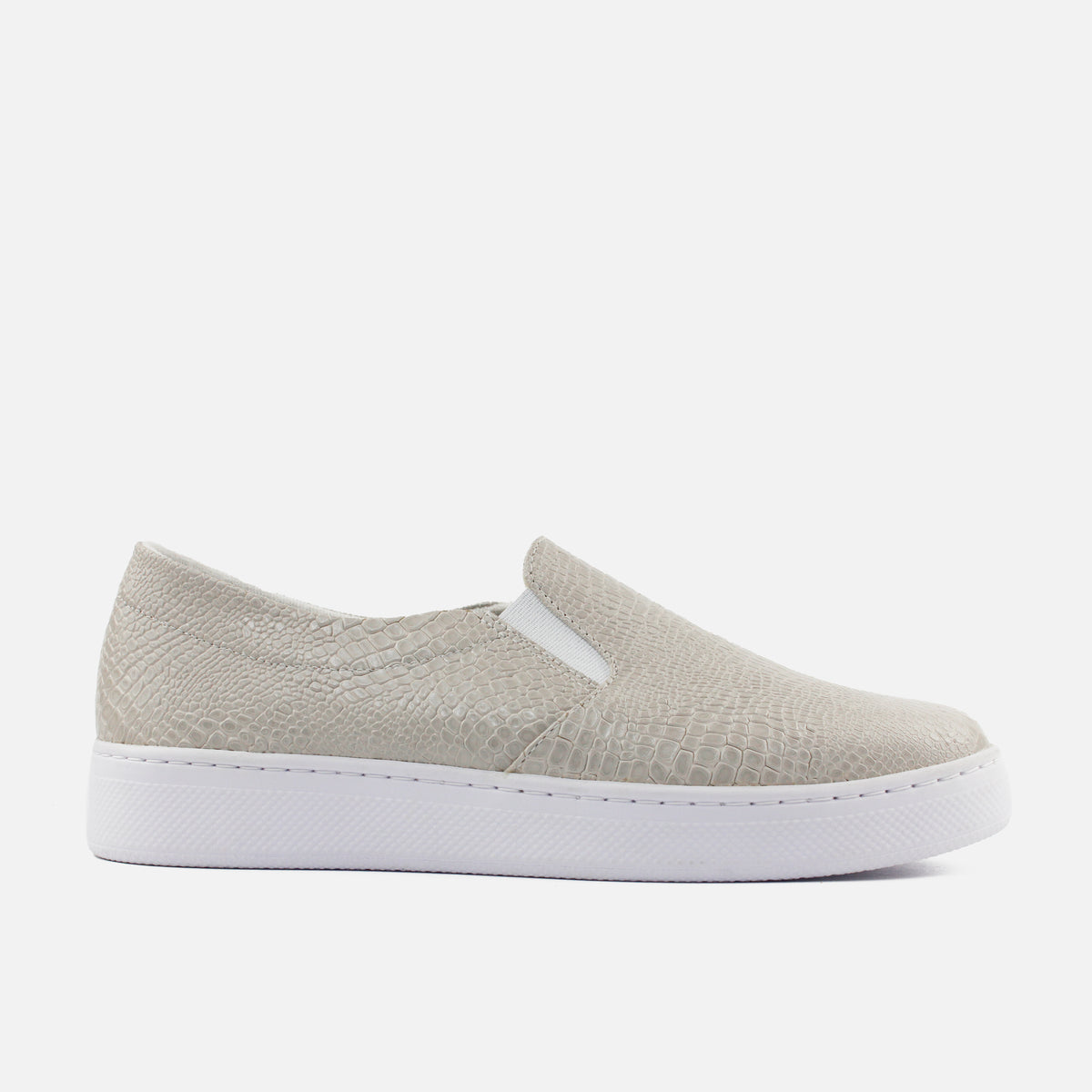 Tenis nova de cuero para mujer - Gris