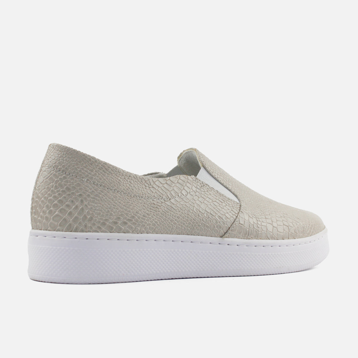Tenis nova de cuero para mujer - Gris