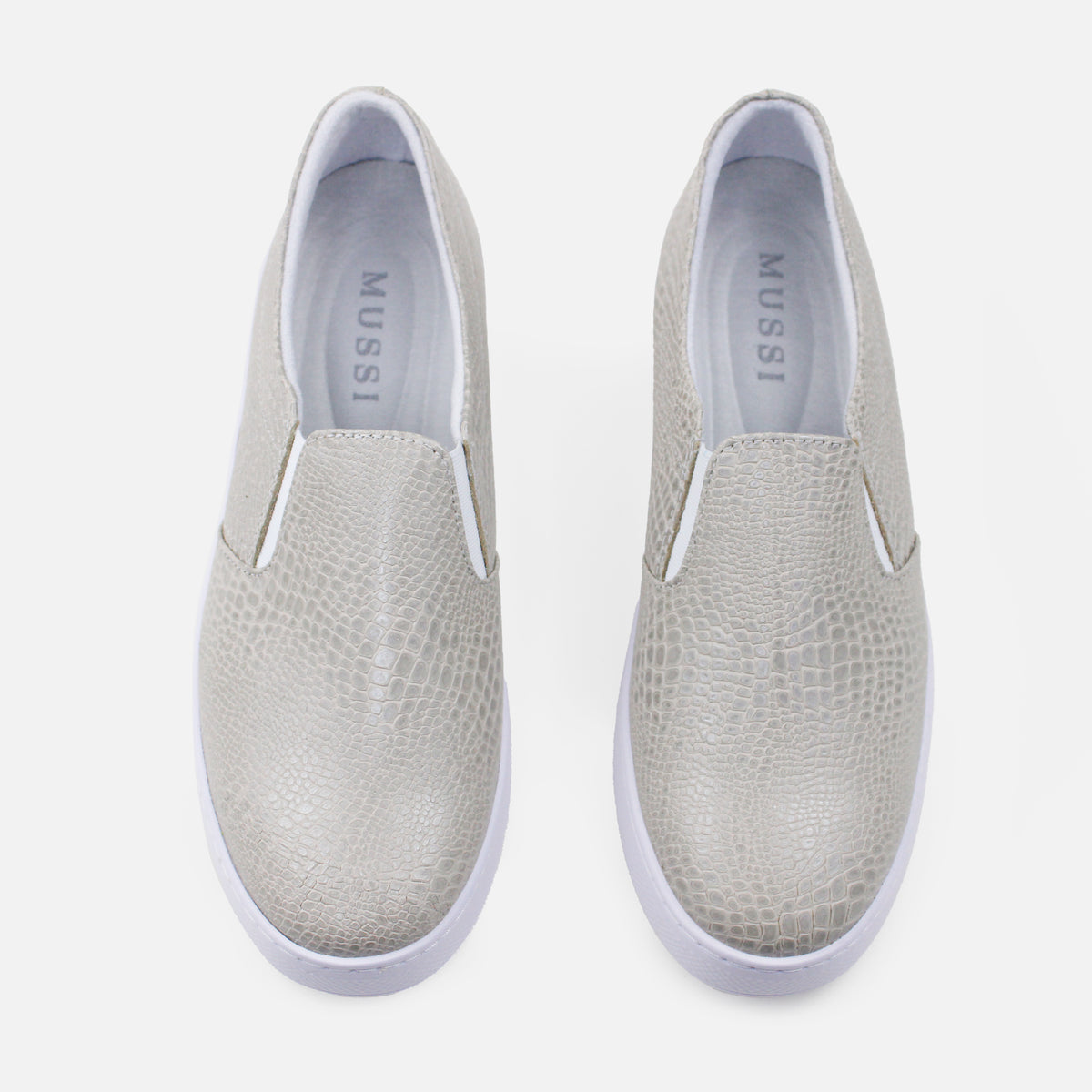 Tenis nova de cuero para mujer - Gris