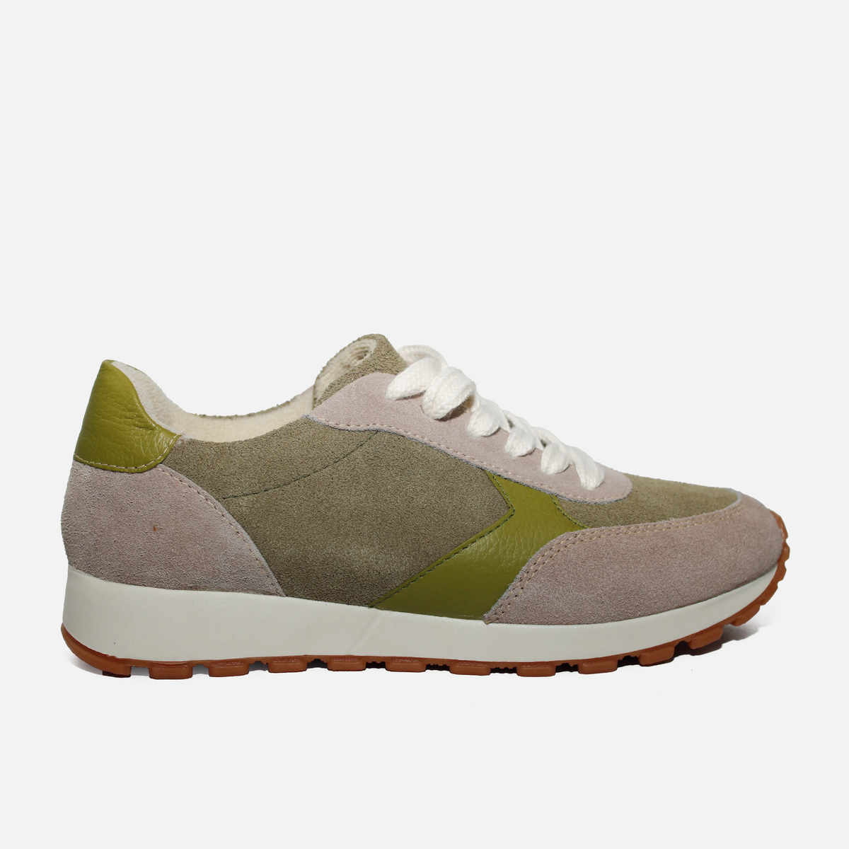 Tenis sora de cuero para mujer - Verde