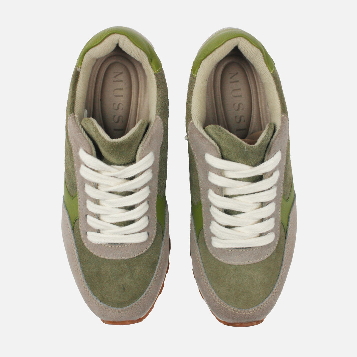 Tenis sora de cuero para mujer - Verde