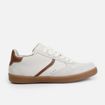 Tenis kara de cuero para mujer - Beige