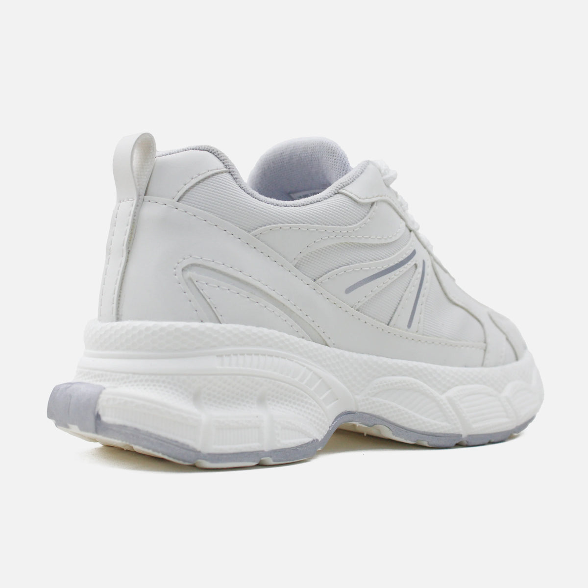 Tenis con plataforma brisa de sintético para mujer - Blanco