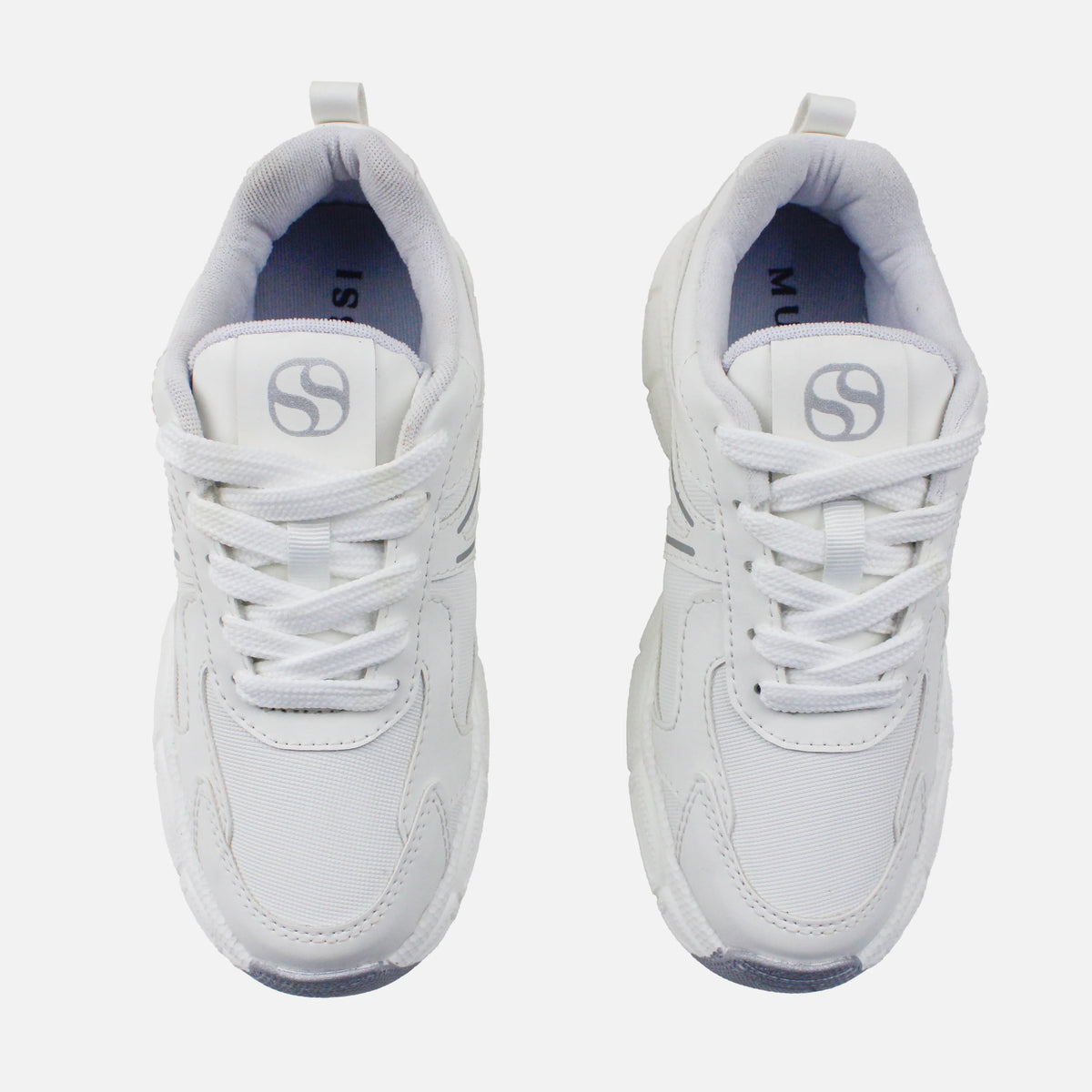 Tenis con plataforma brisa de sintético para mujer - Blanco