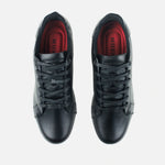 Tenis con plataforma miriah de cuero para hombre - Negro