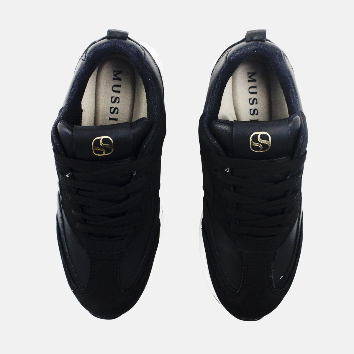 Tenis con plataforma thalia de sintético para mujer - Negro