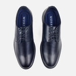 Derby thiago de cuero para hombre - Negro