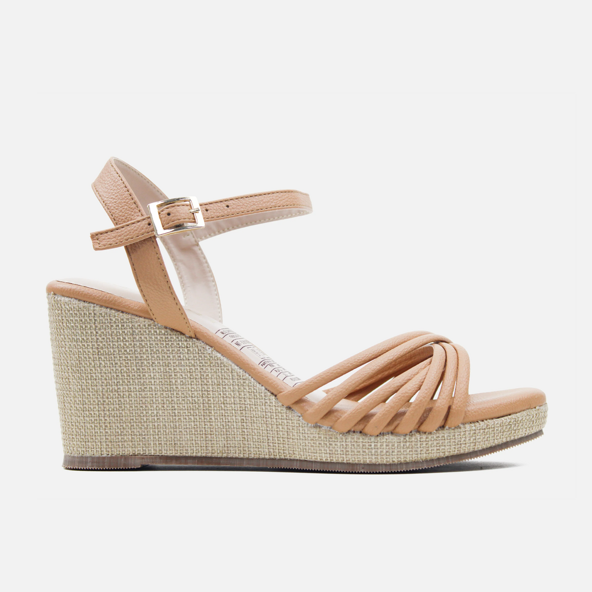 Sandalia plataforma dalia de sintético para mujer - Almendra