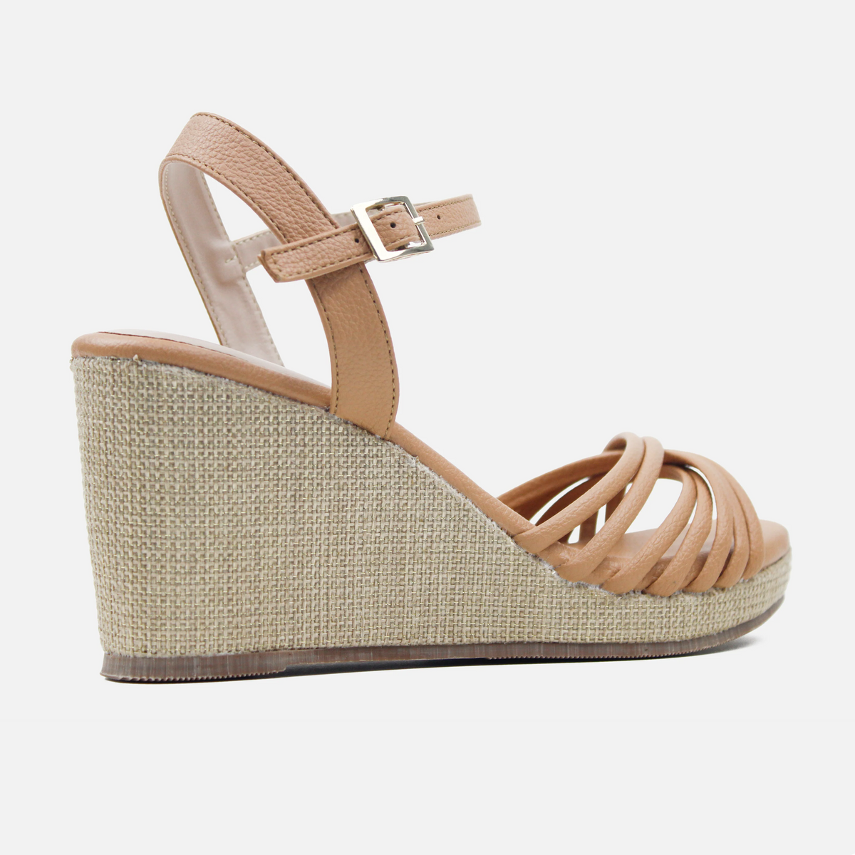 Sandalia plataforma dalia de sintético para mujer - Almendra