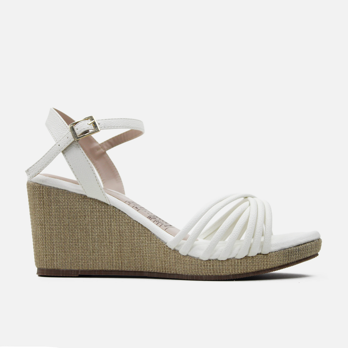 Sandalia plataforma dalia de sintético para mujer - Hueso