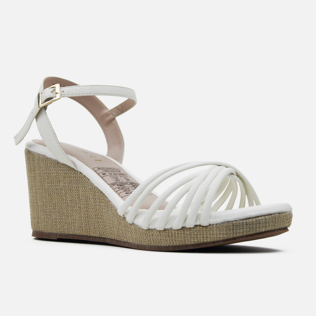 Sandalia plataforma dalia de sintético para mujer - Hueso