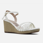 Sandalia plataforma dalia de sintético para mujer - Hueso