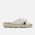 Sandalia flatform luzara de sintético para mujer - Hueso