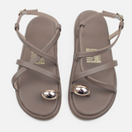 Sandalia flatform fresya de sintético para mujer - Taupe
