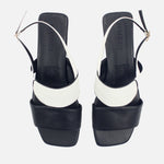 Sandalia plana isel de sintético para mujer - Negro