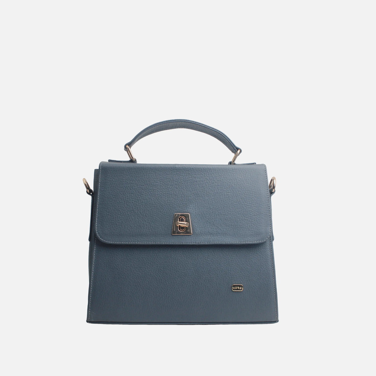 Bolso manos libres nadesha de cuero para mujer - Gris