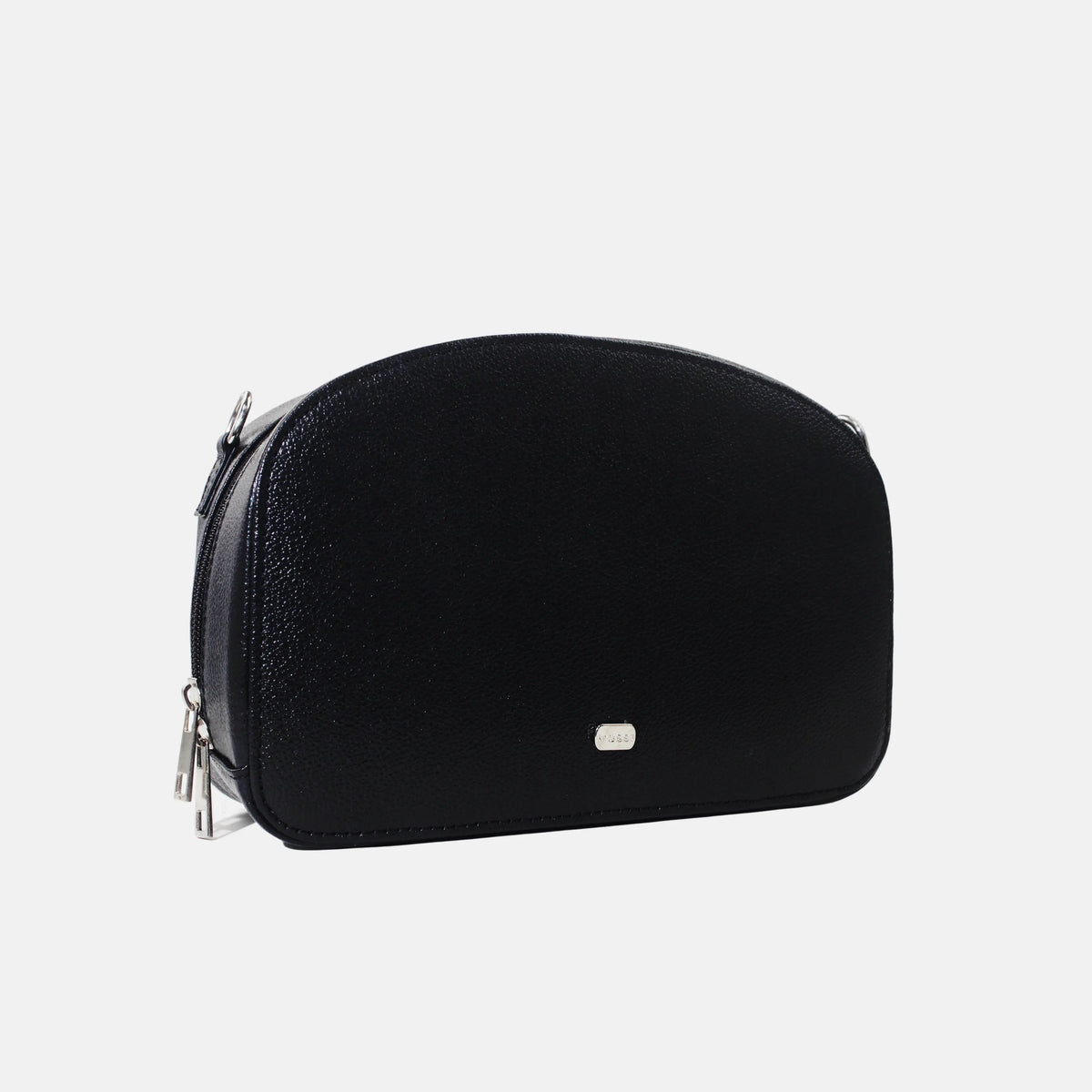 Bolso manos libres terra de cuero para mujer - Negro