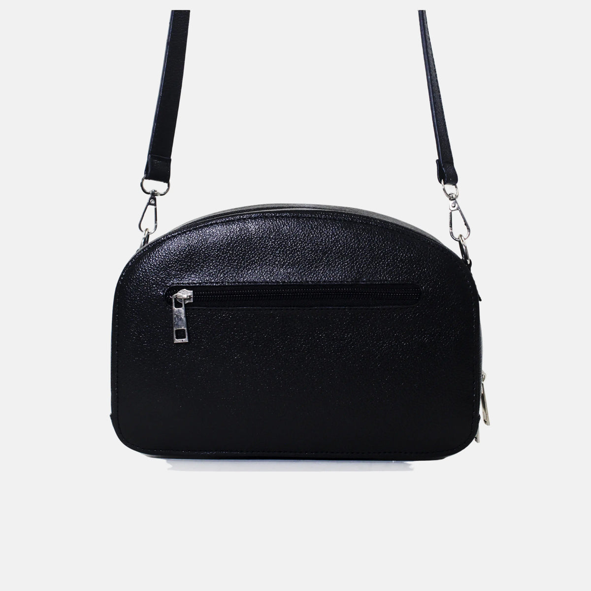 Bolso manos libres terra de cuero para mujer - Negro