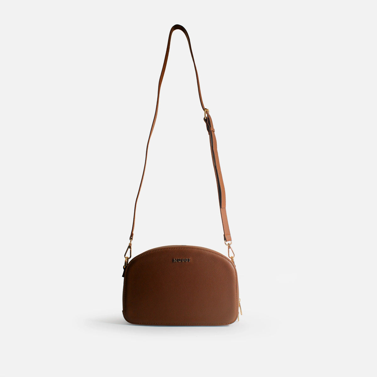Bolso manos libres terra de cuero para mujer - Miel