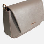 Bolso manos libres kay de cuero para mujer - Oro