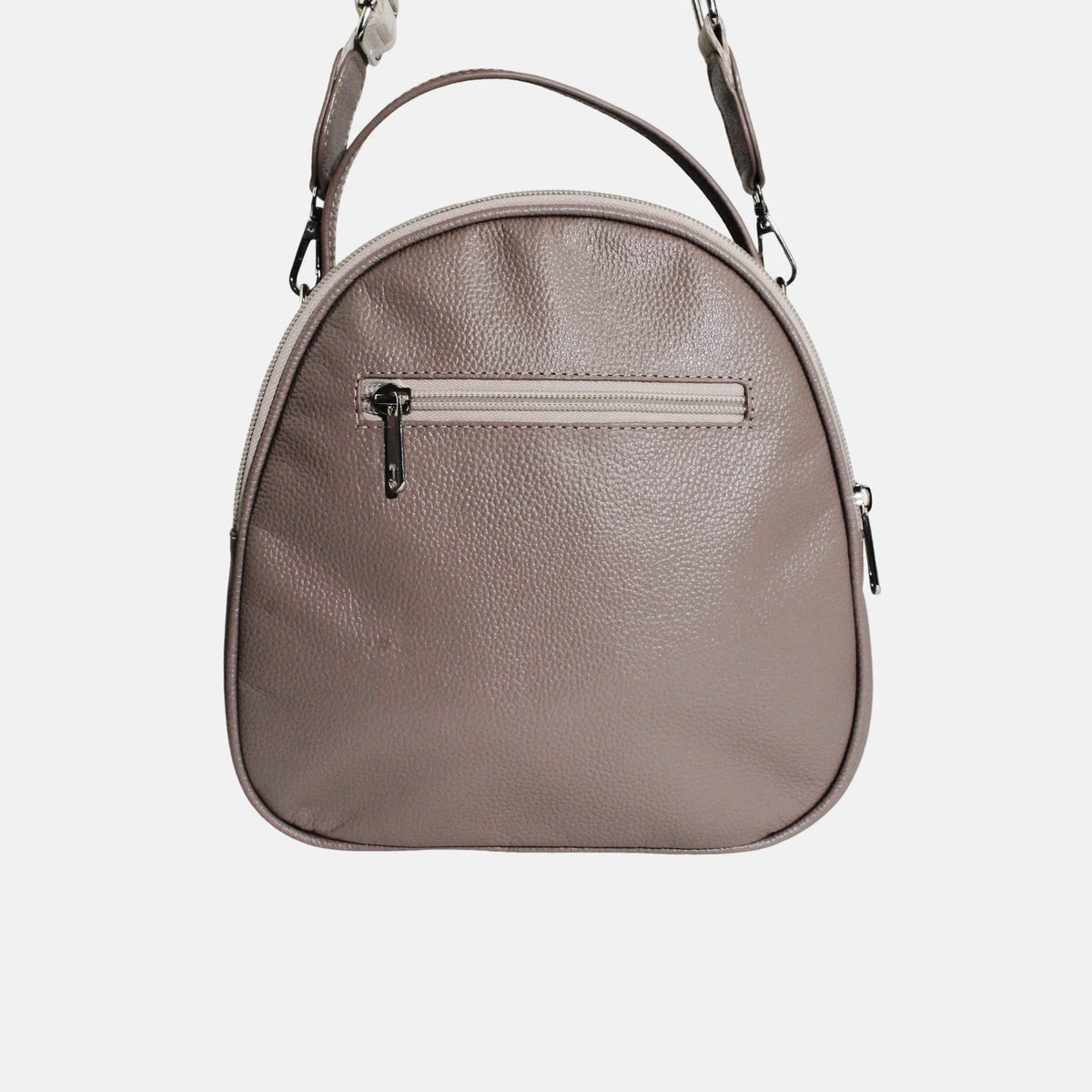 Bolso manos libres teodora de cuero para mujer - Taupe