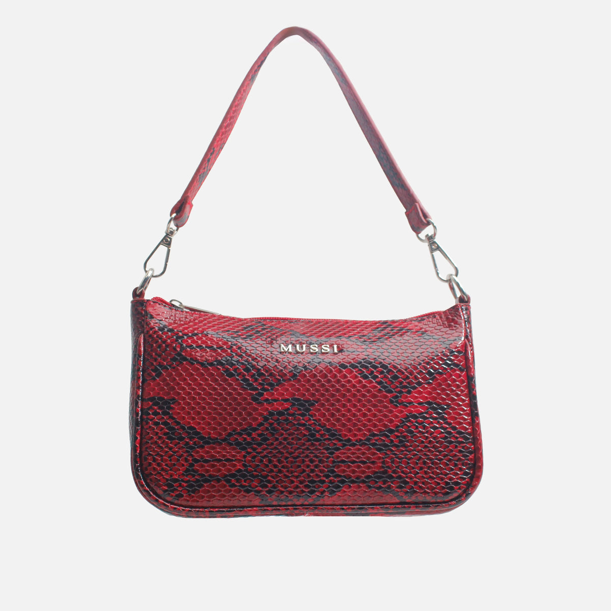 Bolso de mano sabrina de cuero para mujer - Rojo