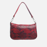 Bolso de mano sabrina de cuero para mujer - Rojo