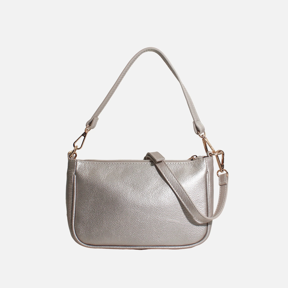 Bolso de mano sabrina de cuero para mujer - Oro