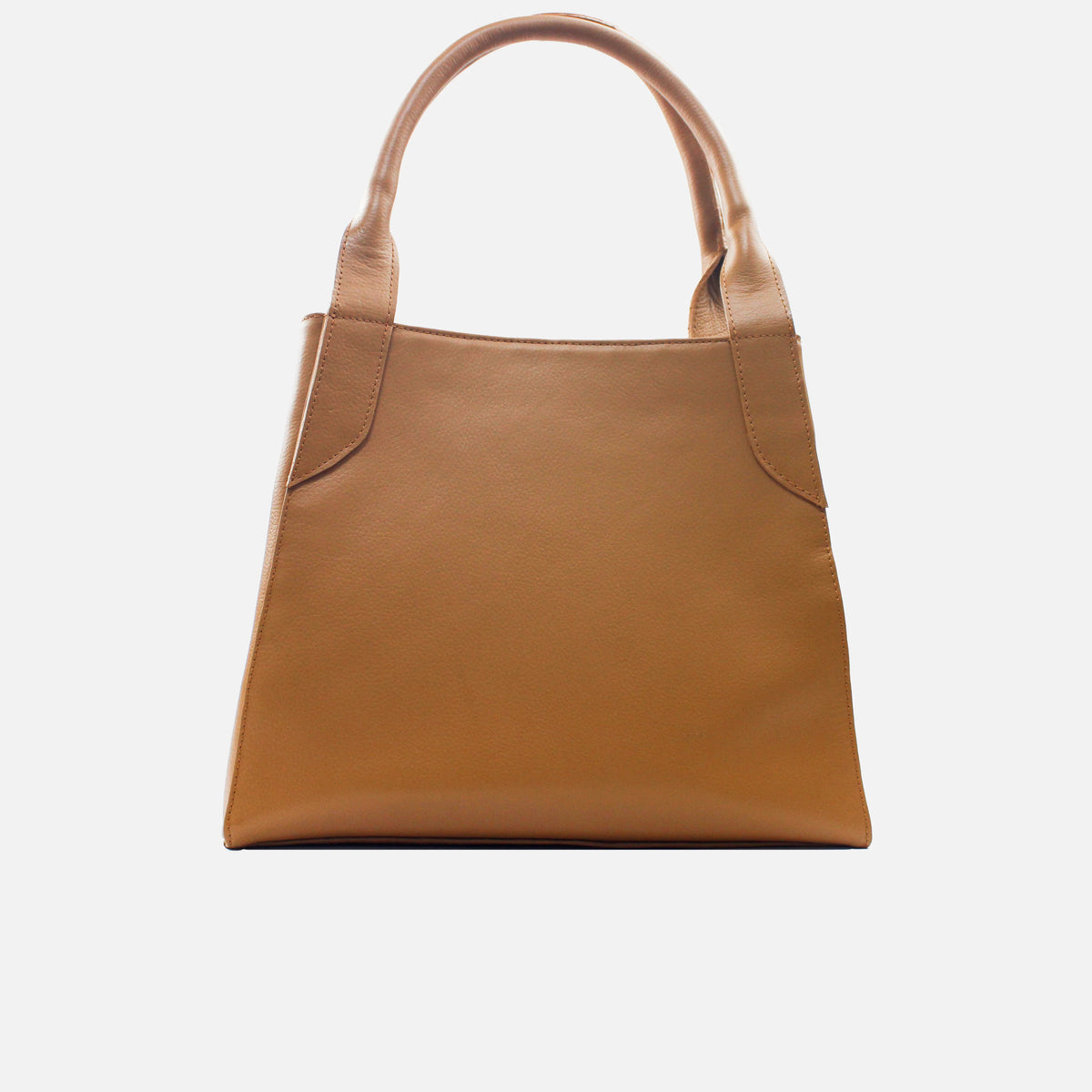 Cartera samara de cuero para mujer - Miel