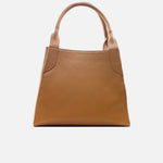 Cartera samara de cuero para mujer - Miel