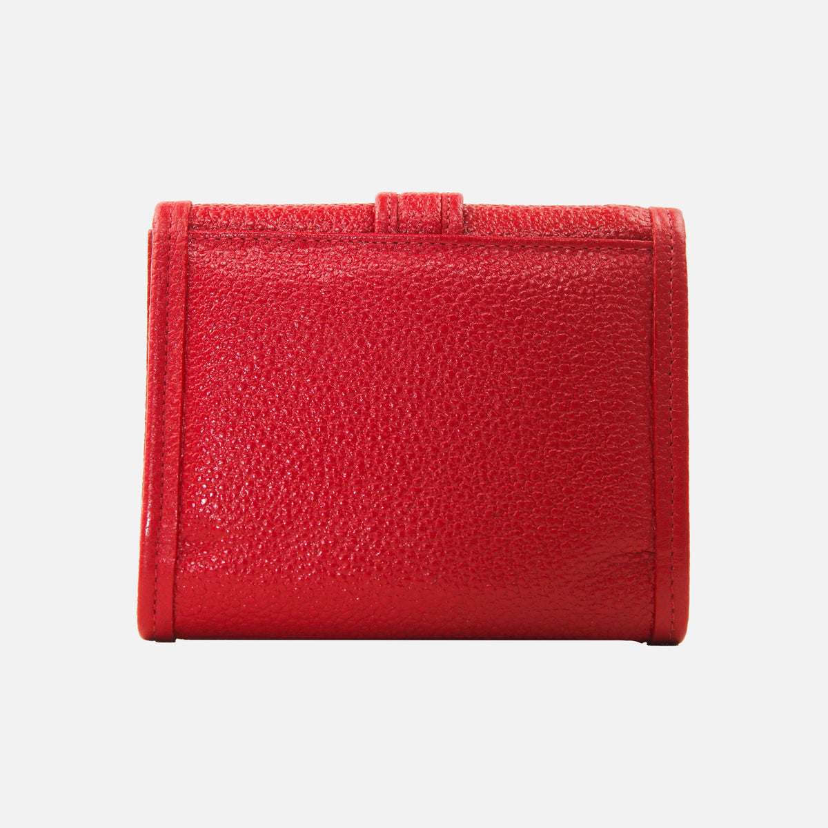 Billetera leira de cuero para mujer - Rojo